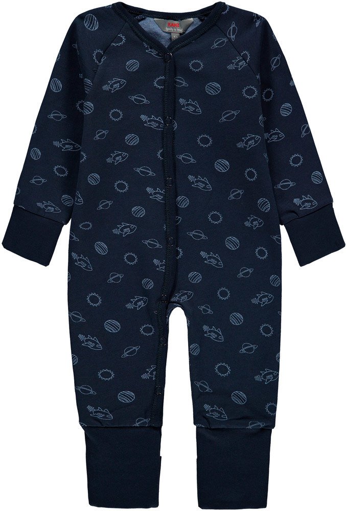 Kanz Strampler mit Vario-Fuss - Planeten und Rakete 62 allover|multicolored