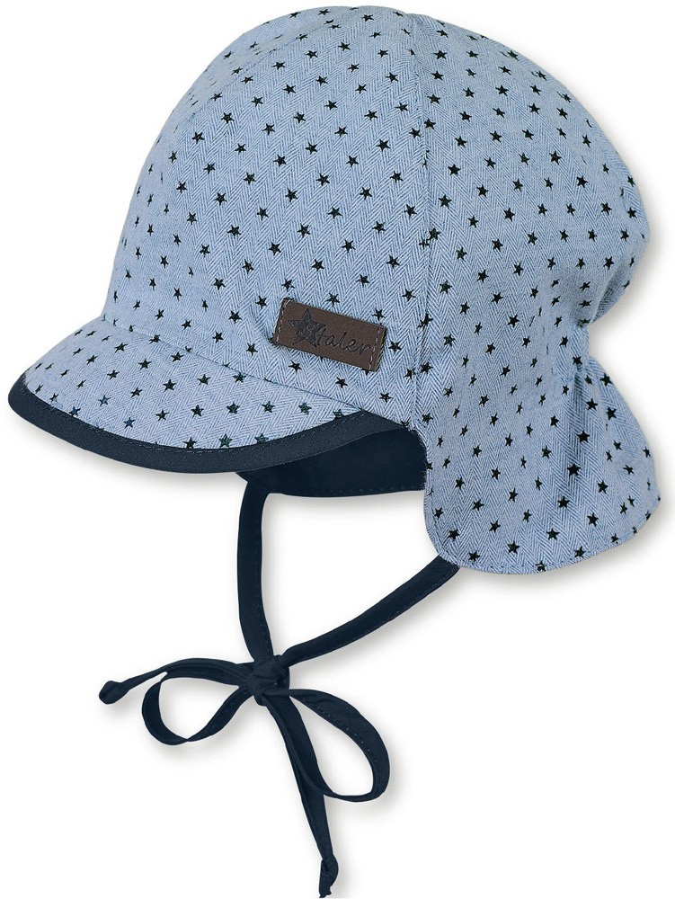 Sterntaler Schirmmuetze mit Nackenschutz - Sterne 51 himmel