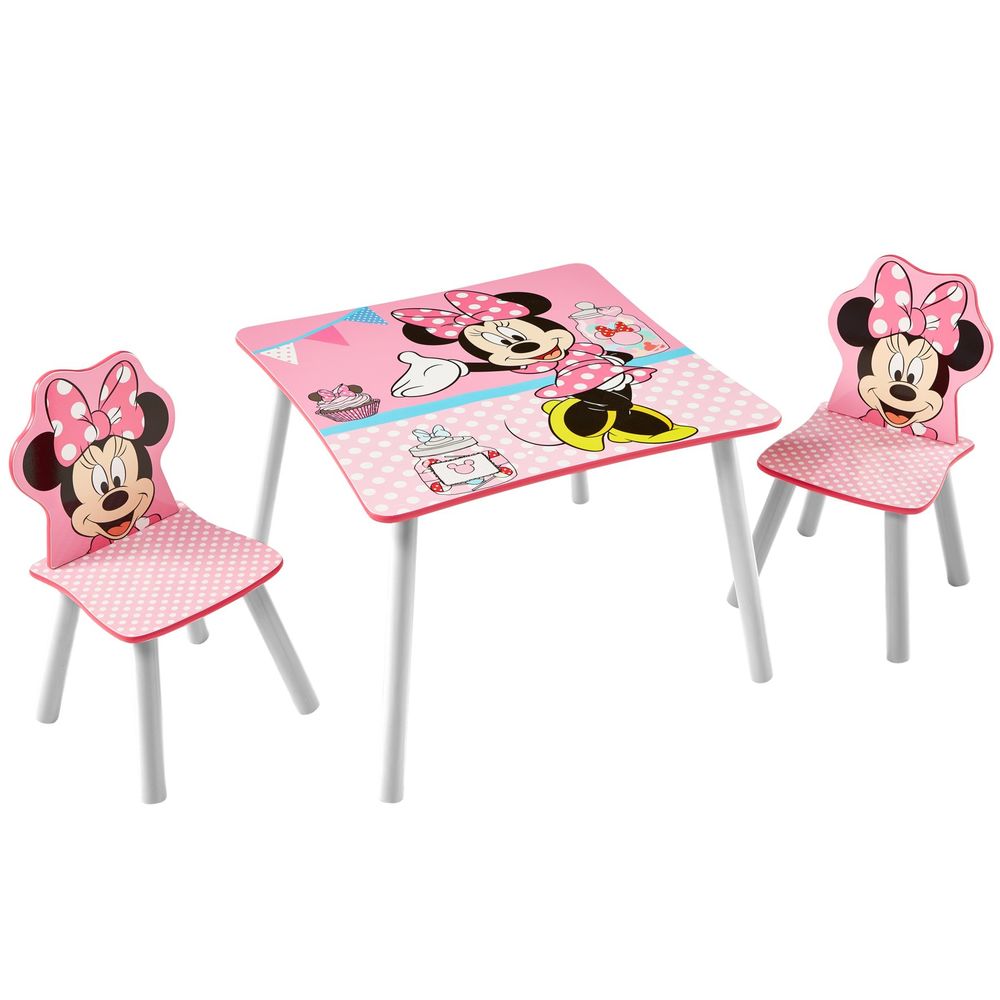 Moose Toys Kindersitzgruppe Mickey & Minnie Mouse Tisch und 2 Stühle Set Minnie