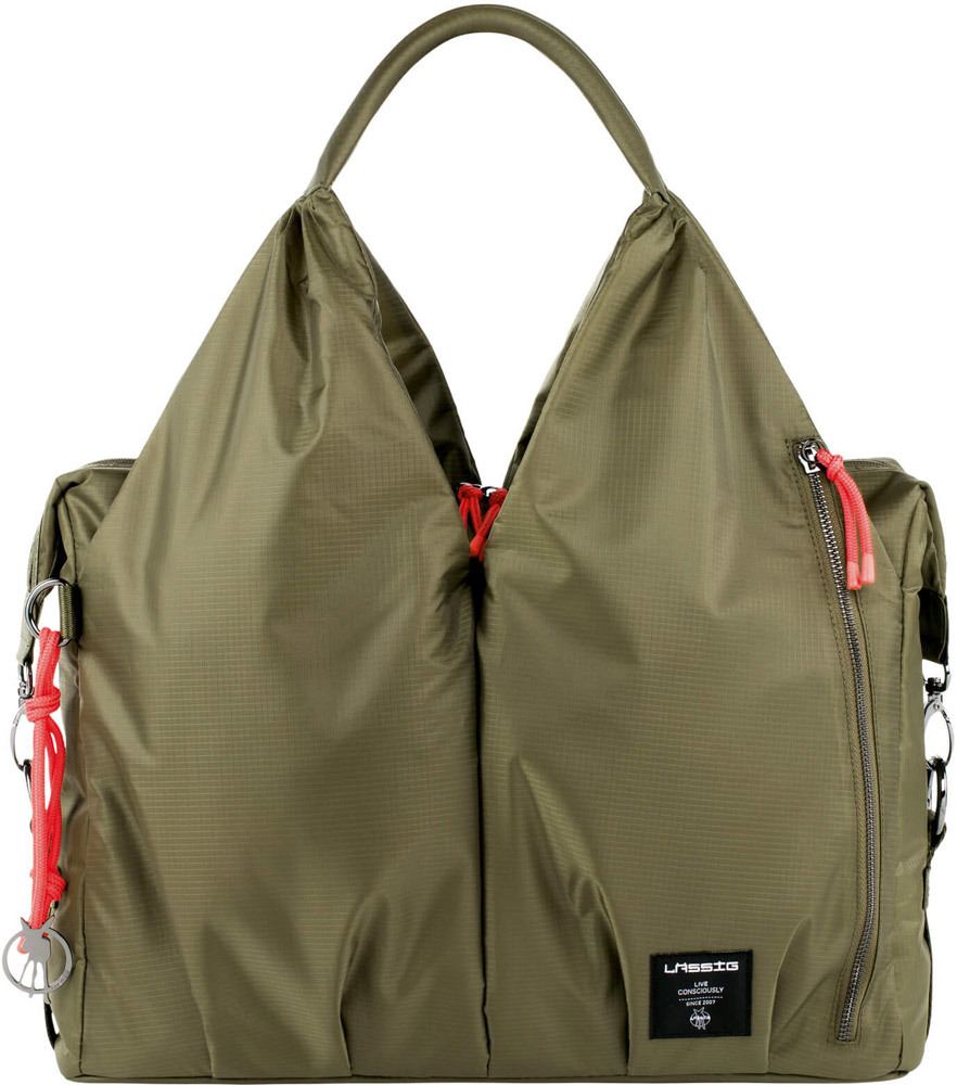 Lässig Wickeltasche Green Label Neckline Pop olive