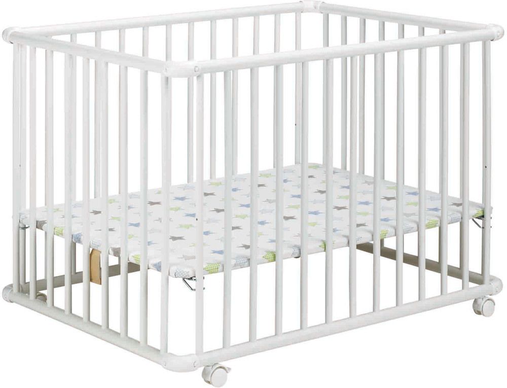 Geuther Laufgitter Belami Plus rechteckig Weiß Sterne