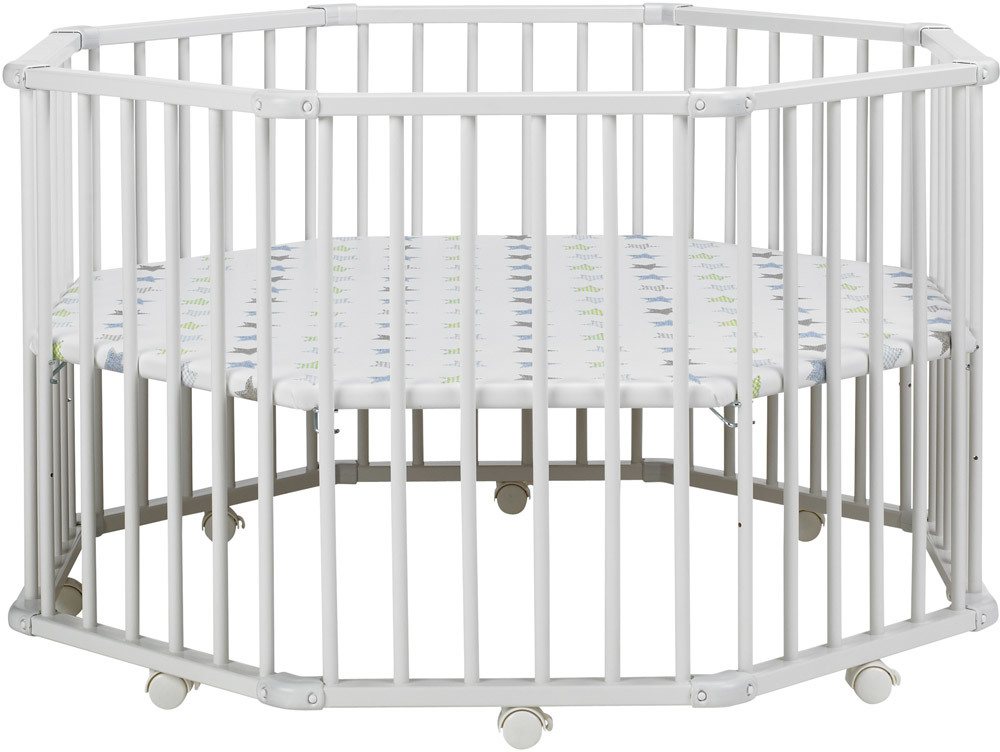 Geuther Laufgitter Octo-Parc Plus Weiß Sterne