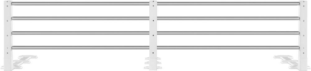 reer Bettgitter Metall ausziehbar & höhenverstellbar weiß, bis 140 cm