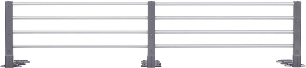reer Bettgitter Metall ausziehbar & höhenverstellbar metallgrau, bis 140 cm