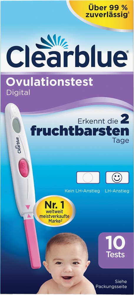 Clearblue Ovulationstest Digitaler Ovulationstest, 10er