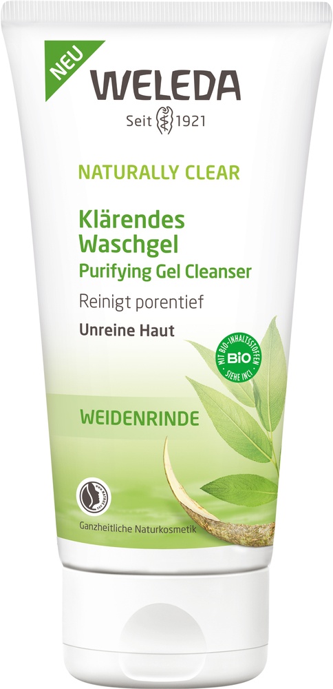 Weleda Naturally Clear Klärendes Waschgel Weidenrinde, 100 ml