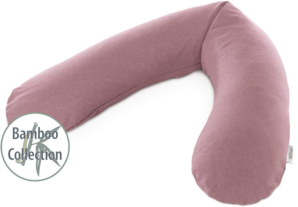 Theraline Original Stillkissen Bezug Uni melange rosenholz