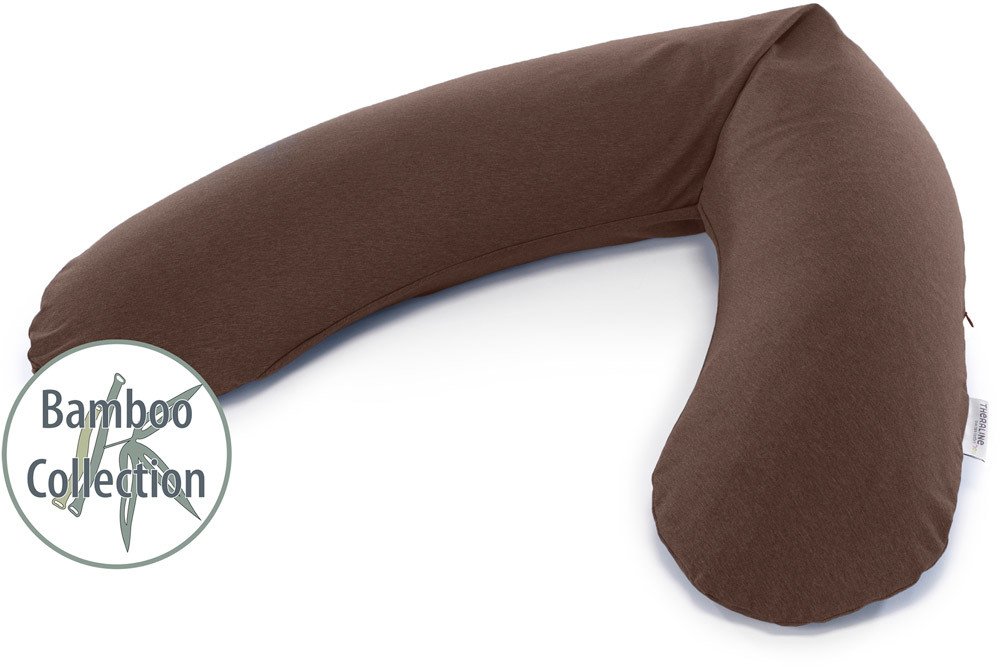 Theraline Original Stillkissen Bezug Uni melange kastanie