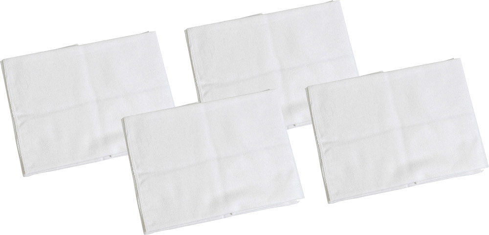 Odenwälder Moltontücher 2er Pack 40 x 40 cm weiß, 2 Packs