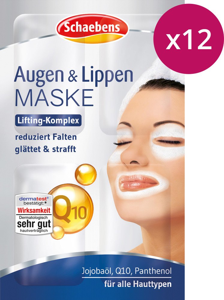 Schaebens Augen & Lippen Maske Augen & Lippen Maske, 4 x 1,5 ml, 12 Stück