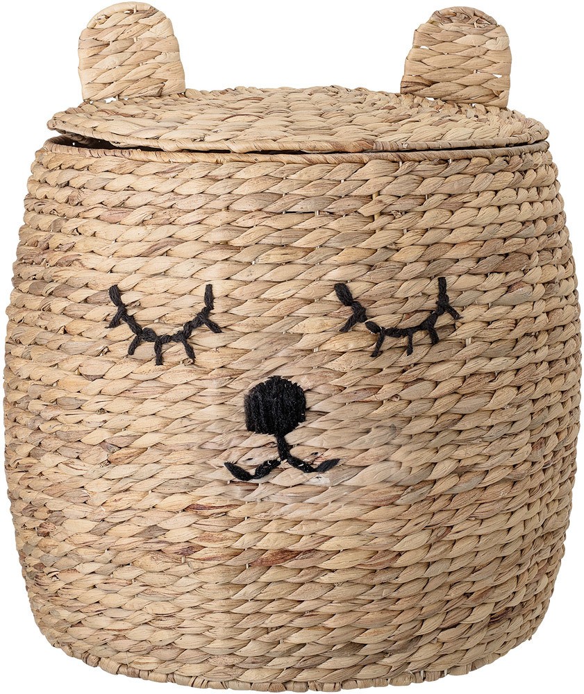 Bloomingville Aufbewahrungskorb aus Wasserhyazinthe Bär natur