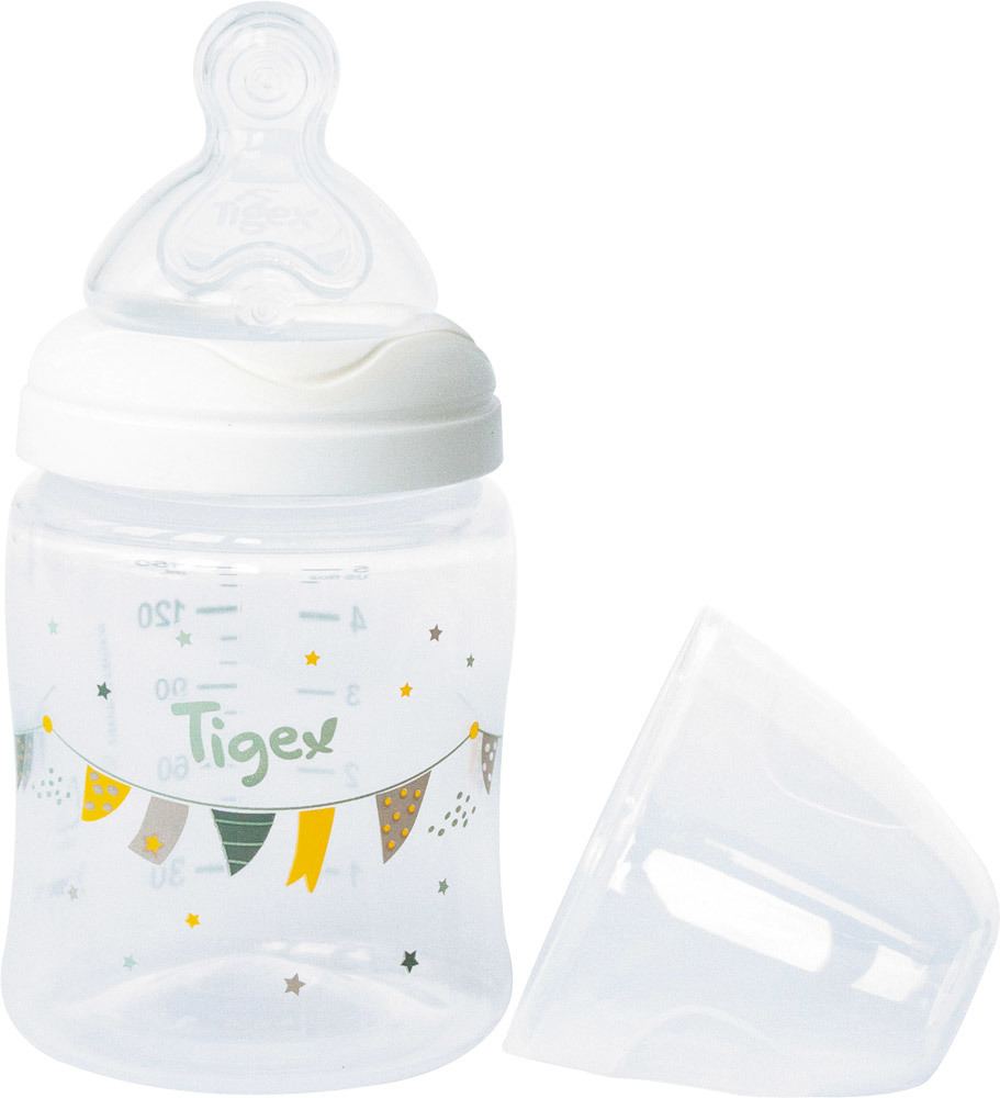 Biberon Col Large Tetine Silicone Tigex 150 Ml 0m Acheter Maintenant En Ligne Bebitus Fr
