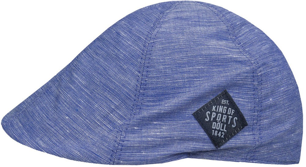 Döll Schiebermütze Leinen - blau 53 cm total eclipse|blue