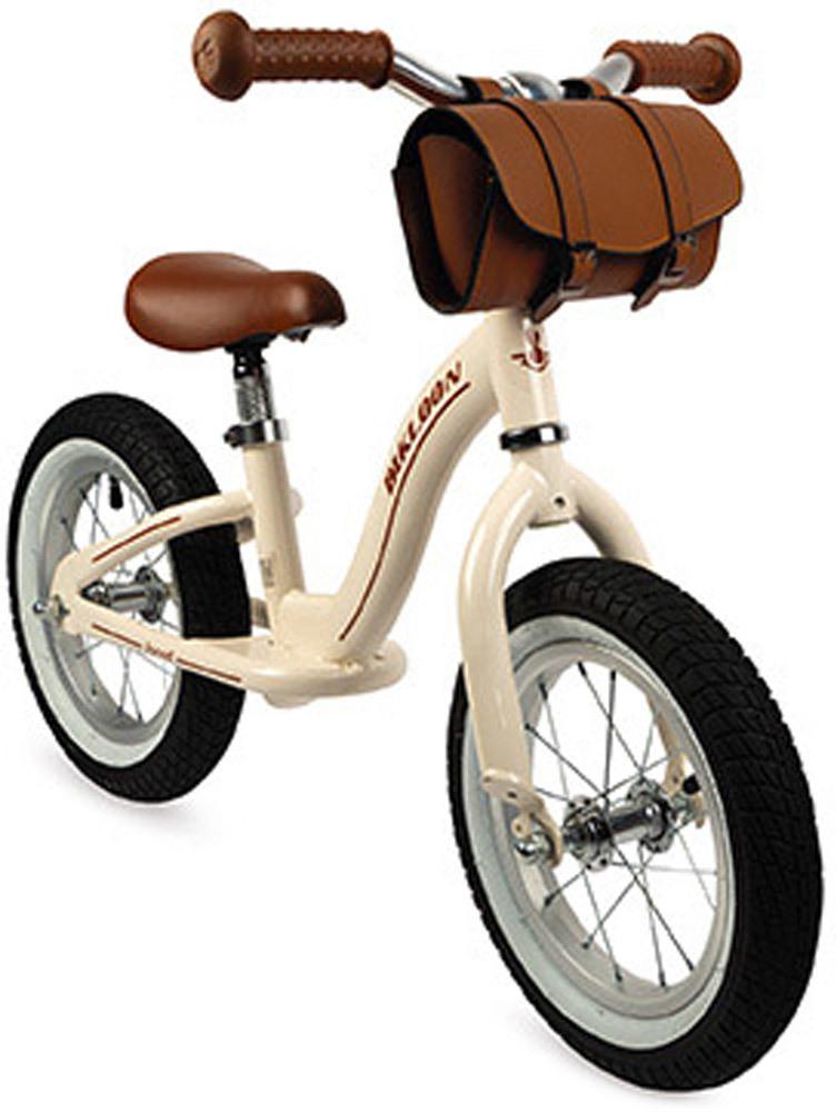 Janod Laufrad Vintage-Mettal Hellbraun mit Lenkertasche (J03294)