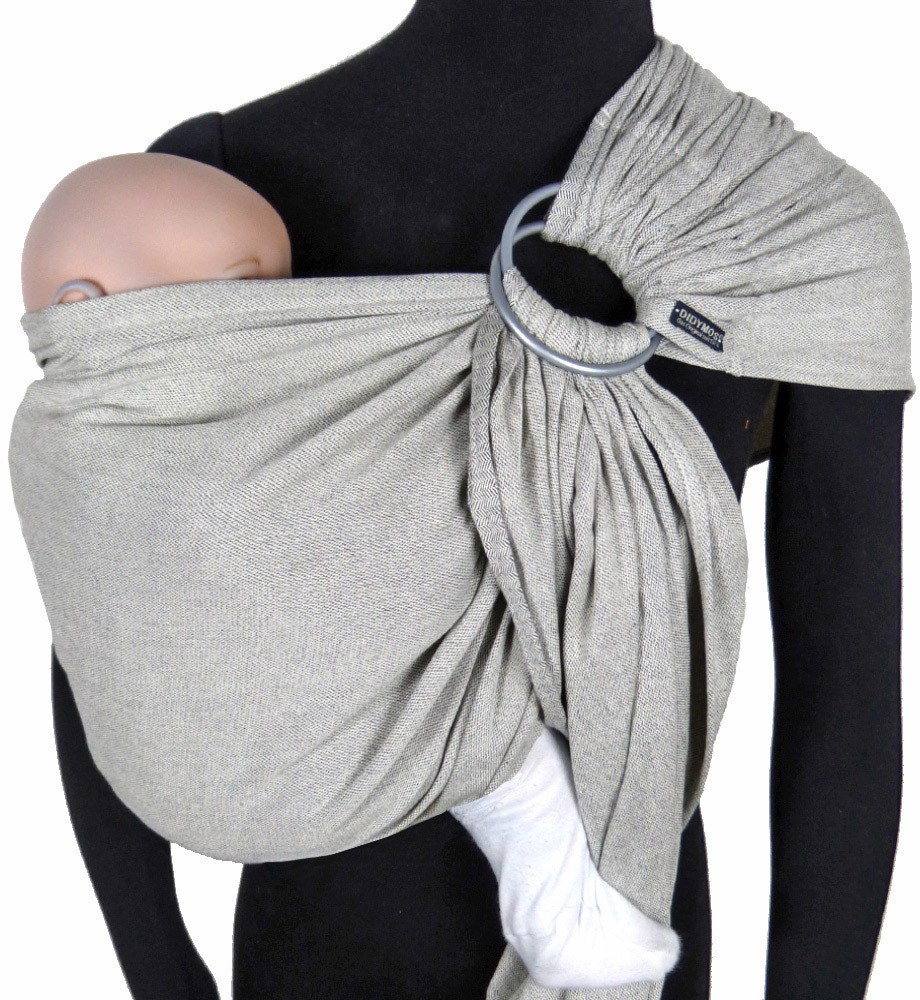 DIDYMOS Tragetuch DidySling Silber Größe 1R Silber (84175)