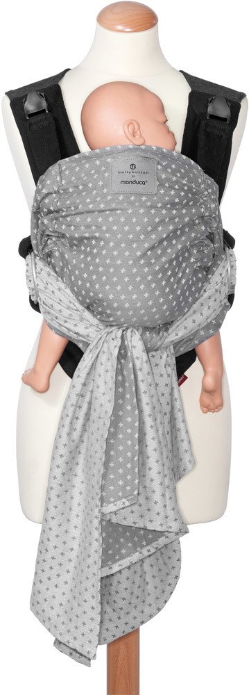 bellybutton Babytrage by manduca DUO WildCrosses grey