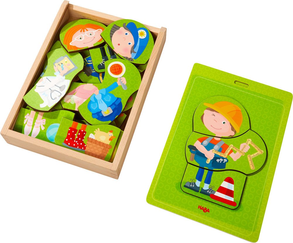 HABA Holzpuzzle Bunter Berufe-Mix Holzpuzzle Bunter Berufe-Mix (304641)