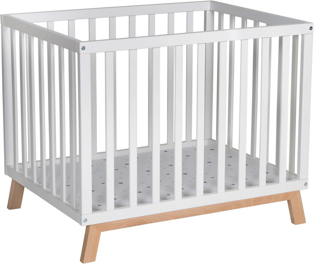 Schardt Laufgitter Holly weiß/natur lackiert Folie Sternchen grau