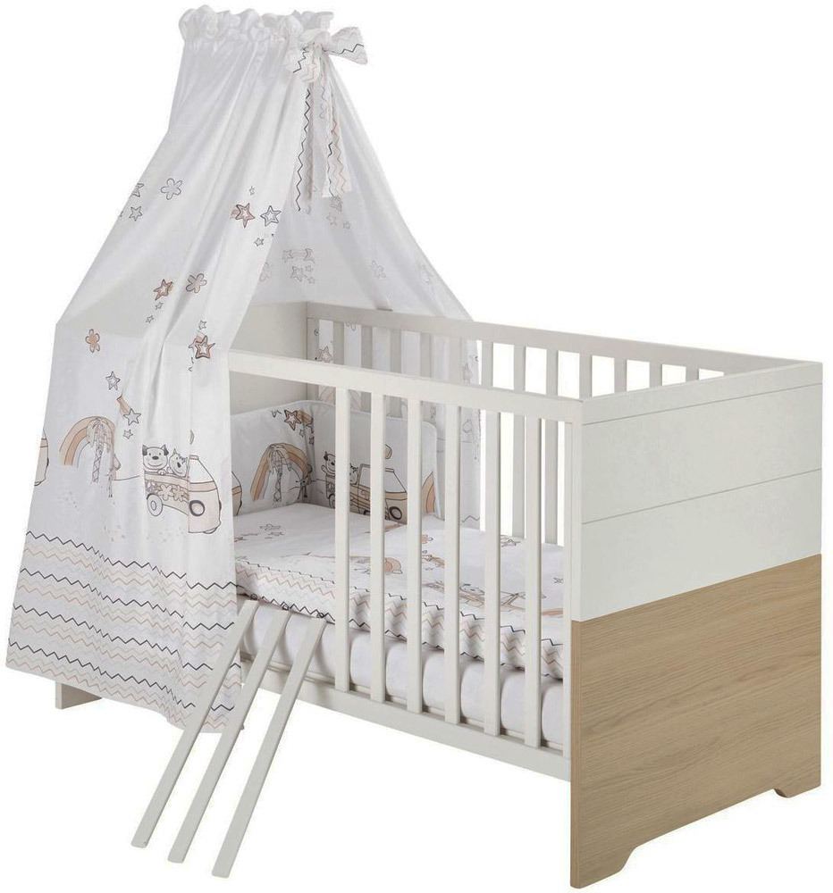 Schardt Bettset Safari Bettwäsche 100 x 135 + 40 x 60, Nestchen, Himmel