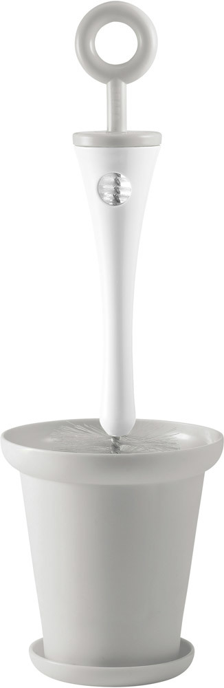 BEABA Flaschenbürste 2-in-1 mit Halter grau