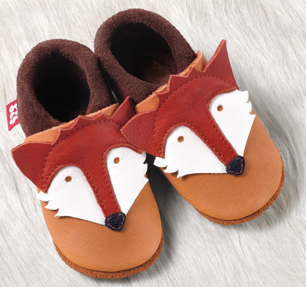 Pololo Krabbelschuhe - Fuchs 20-21 castagno orange