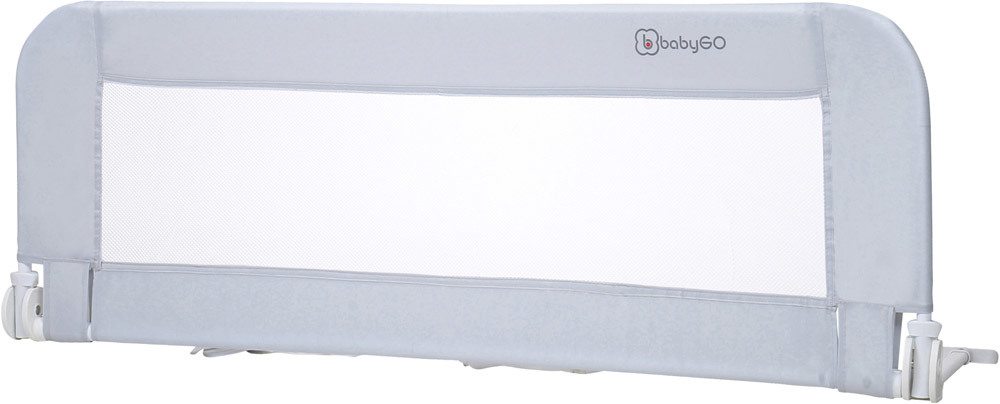 BabyGO Bettgitter 120 cm grau