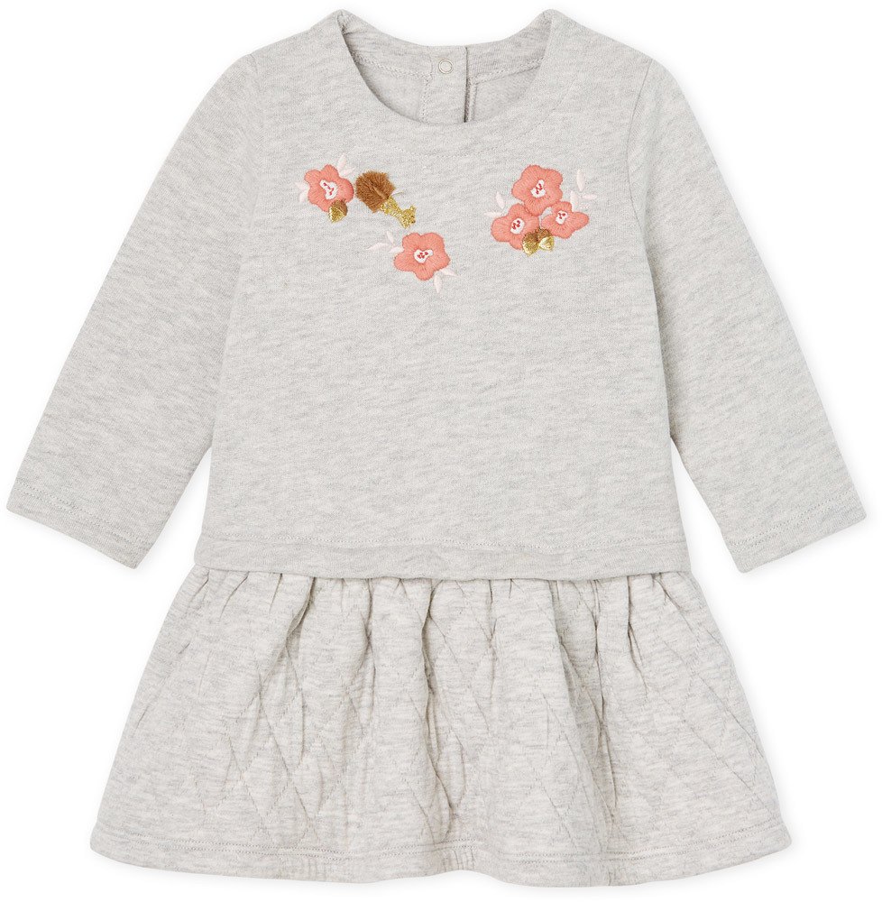 Petit Bateau Bodykleid - Blume 86 BELUGA CHINE