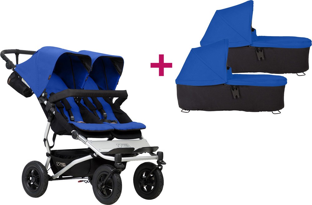 Mountain Buggy Duet V3 Zwillingswagen Duet V3.2, marine + Babywanne