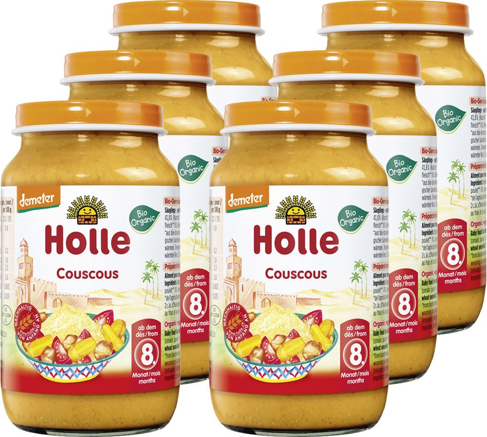 Holle Menü Gläschen 8. Monat Holle Couscous, 6 Stück