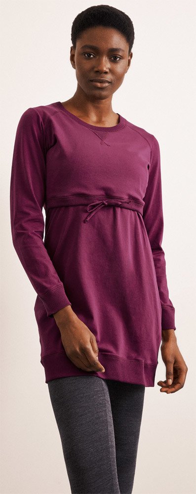 boob B Warmer Kleid mit Kordelzug 36 purple