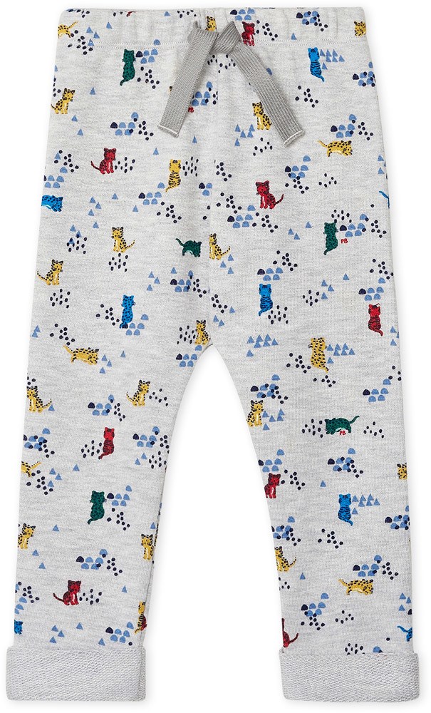 Petit Bateau Jogginghose - Tiere 74 BELUGA/MULTICO