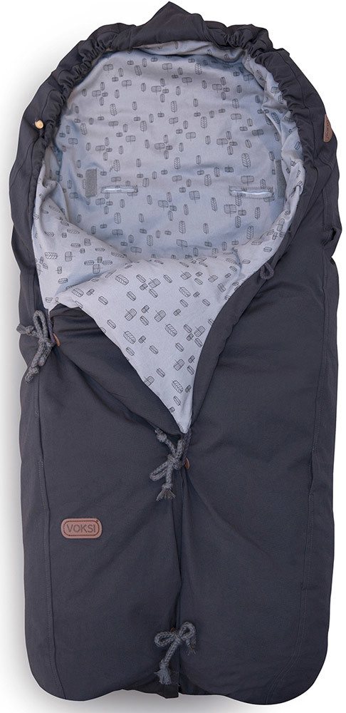 VOKSI® Fusssack Classic Grey Leaf