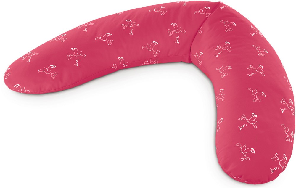 Theraline Stillkissen Dodo Mikroperlen Pelikan beerenrot