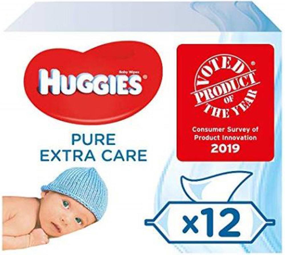 Huggies Babypflegetücher Pure Extra Care Blanco