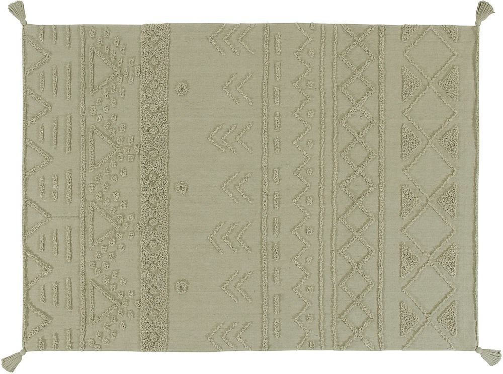 Lorena Canals Teppich Tribu 200 x 140 cm Olive