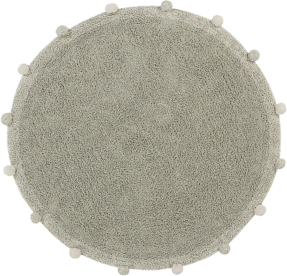 Lorena Canals Teppich Bubbly ø 120 cm Natural - Olive
