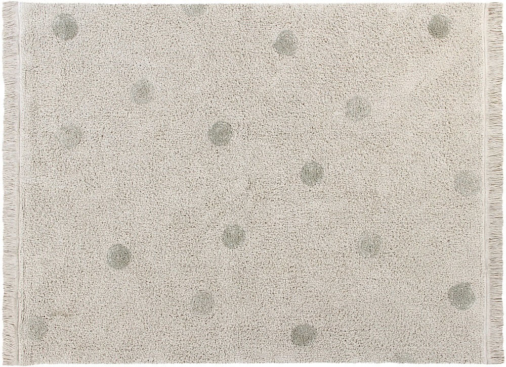 Lorena Canals Teppich Hippy Dots Olive