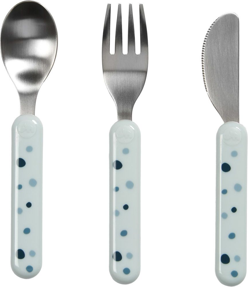Done by Deer Kinderbesteck-Set Dreamy Dots blue