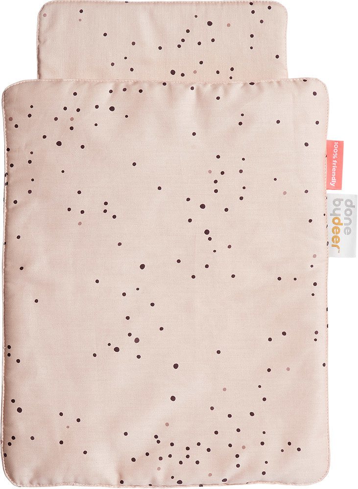 Done by Deer Bettwäsche für Puppenbett Dreamy Dots powder