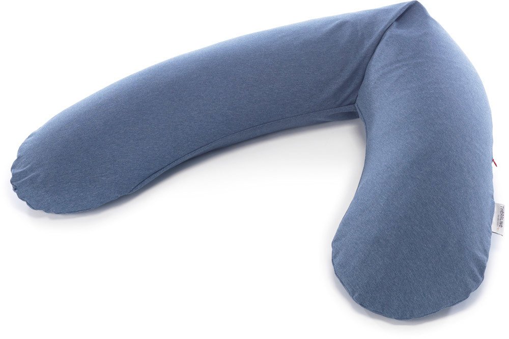 Theraline Original Stillkissen Bezug Uni Melange navyblau