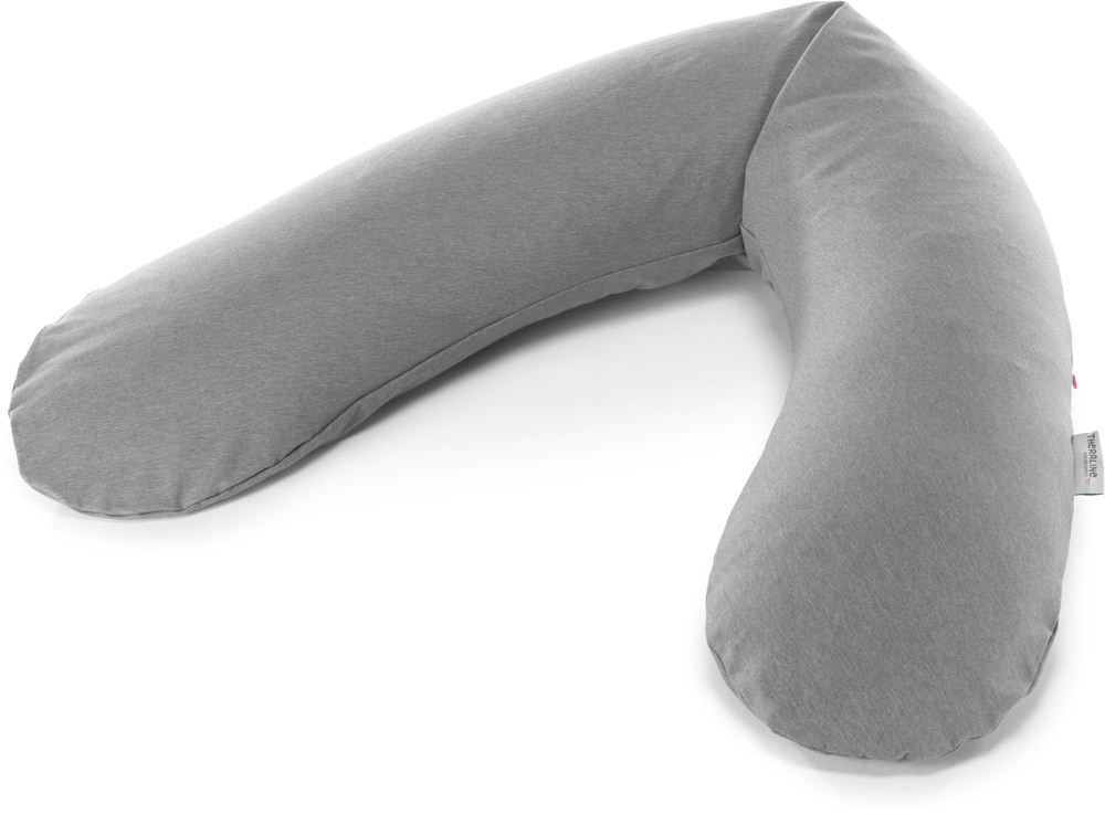 Theraline Original Stillkissen Bezug Uni Melange mittelgrau