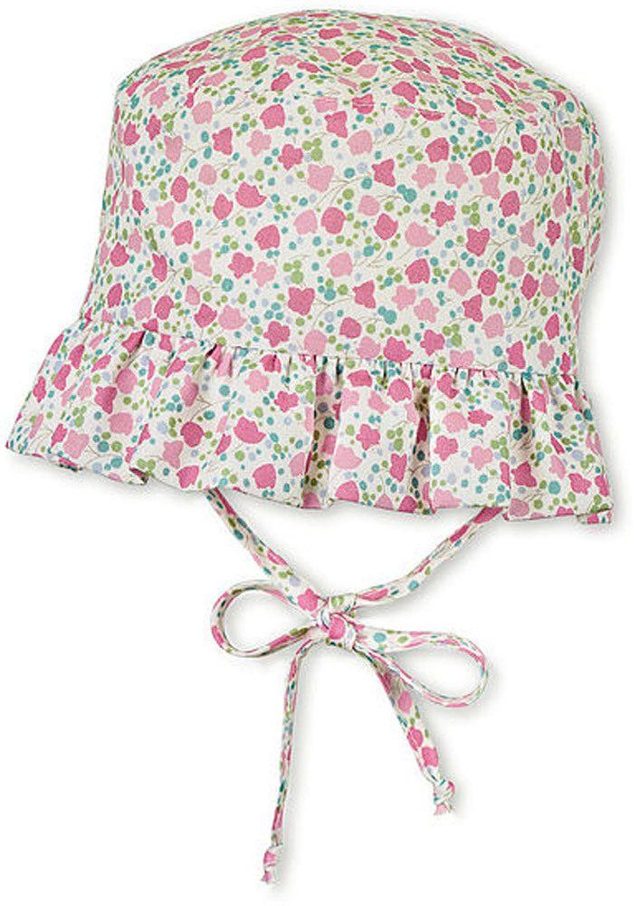 Sterntaler Sonnenhut mit Blümchen 51 hellrot