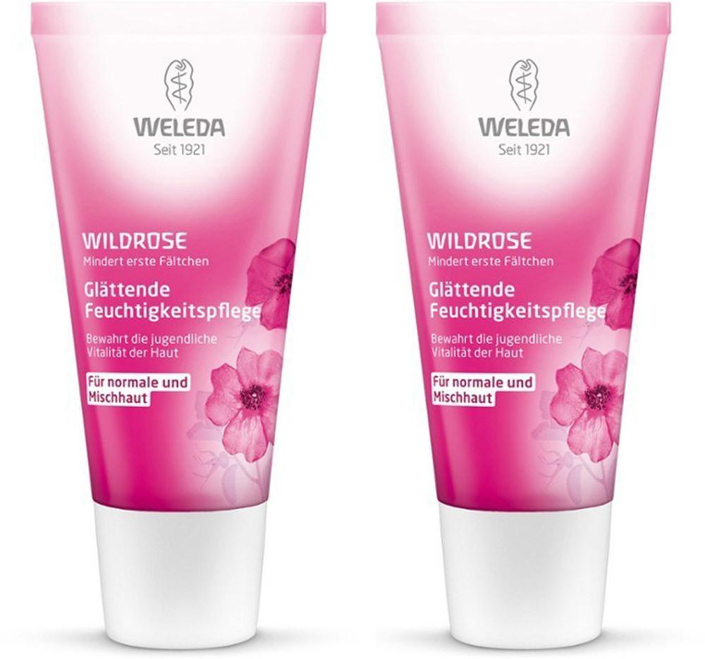 Weleda Wildrose Glättende Feuchtigkeitspflege Feuchtigkeitspflege (30 ml), 2 Stück