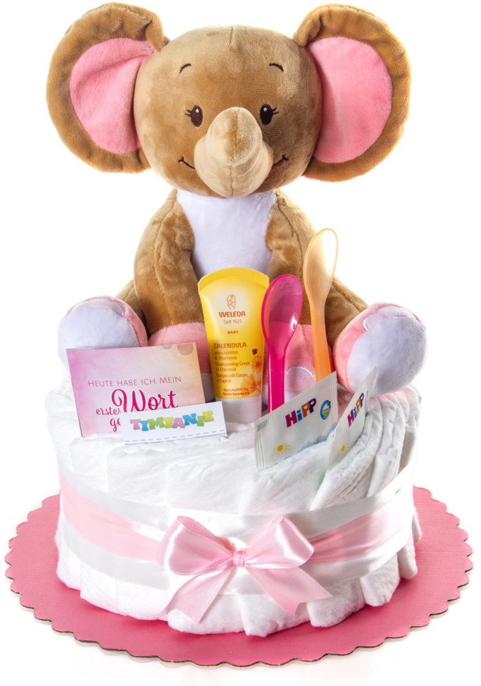 Windeltorte Windelwagen blau f/ür Junge Geschenk Geburt Junge Baby Geschenke Geburt