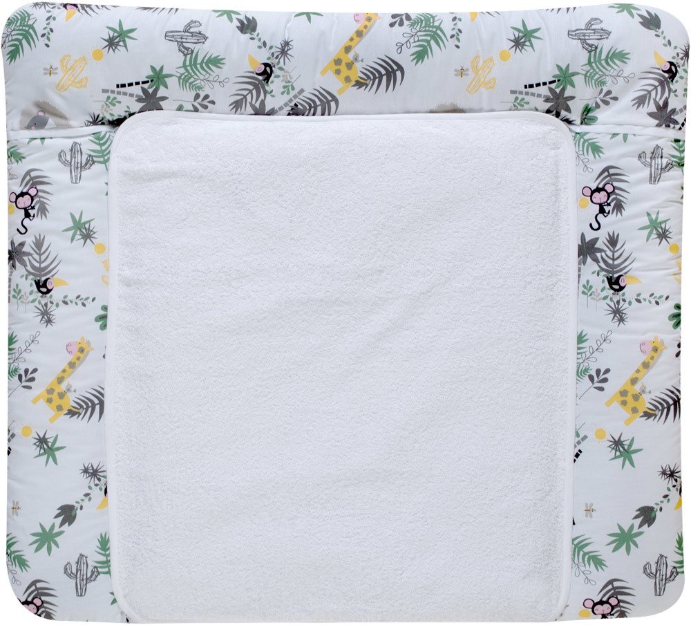 Schardt Wickelauflage mit abnehmbarem Frotteebezug Jungle 80 x 75 cm Jungle