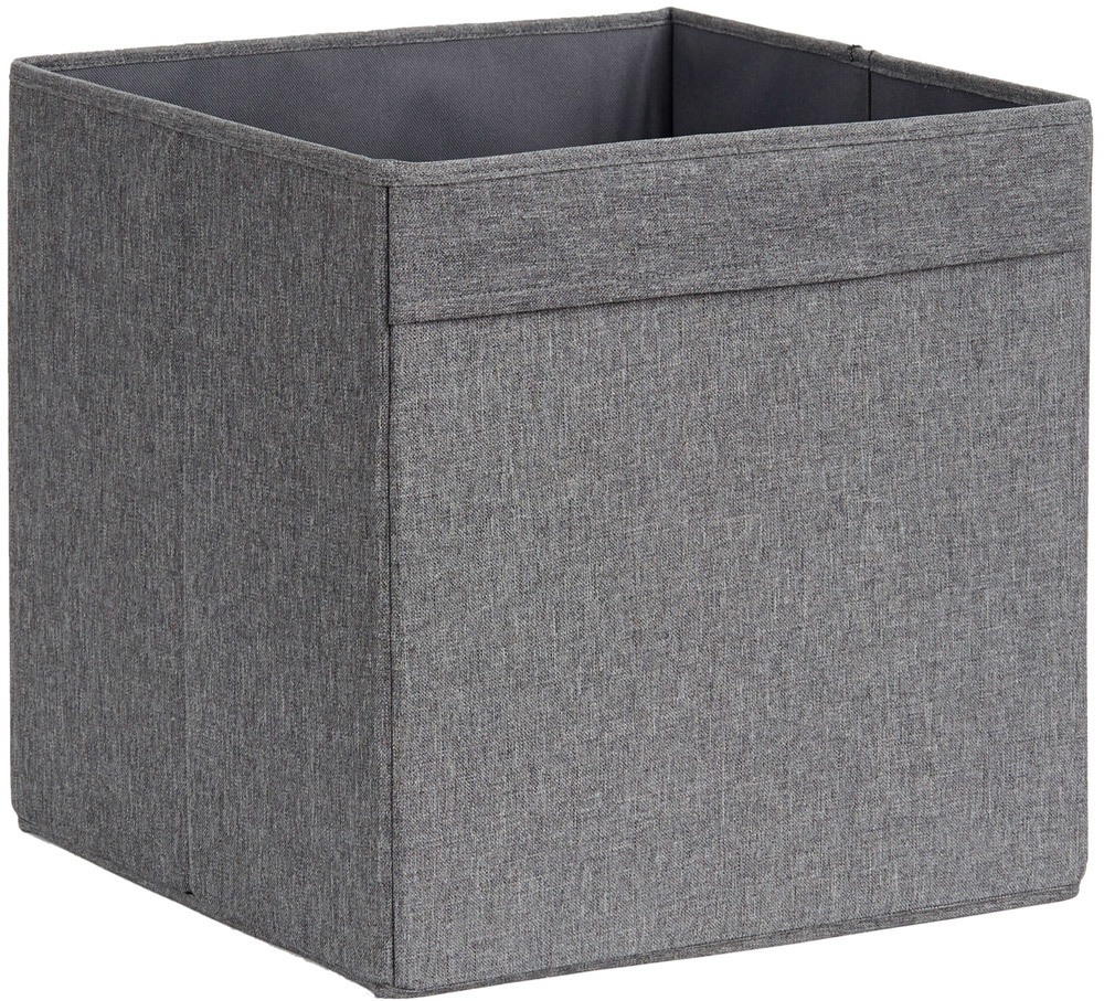 STORE IT Premium Home Storage Offene Ordnungsbox mit Griffleiste grau meliert