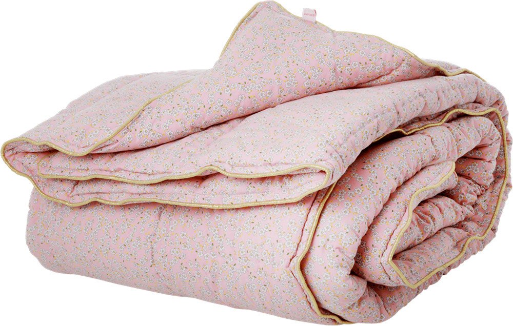 RICE Baumwoll-Picknickdecke Pink Flower