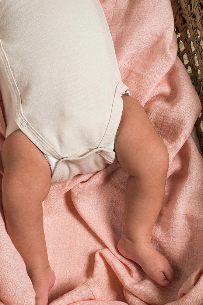 Jollein Bambus Mullwindeln 2er Set 115 x 115 cm Pale Pink