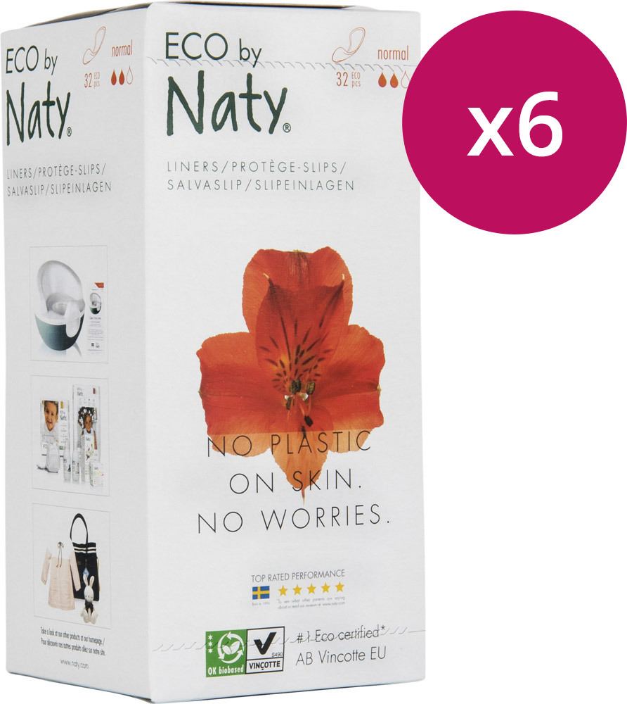 Naty Slipeinlagen Normal, 6x32 Stück