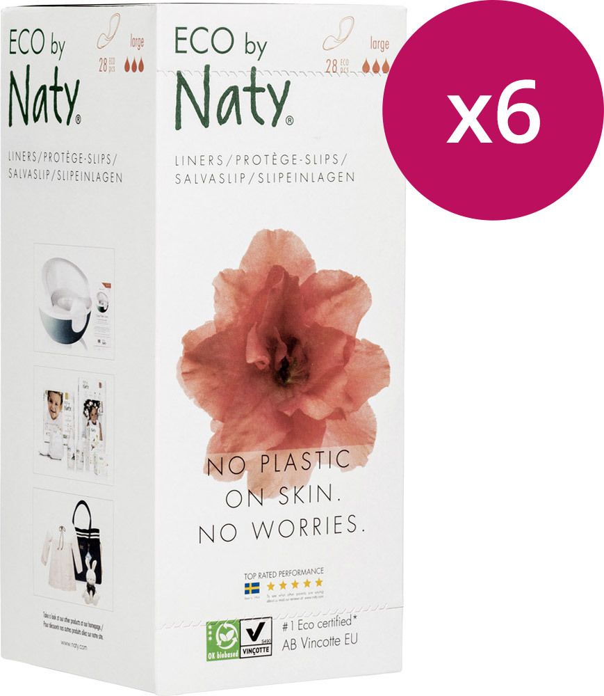 Naty Slipeinlagen Groß, 6x28 Stück
